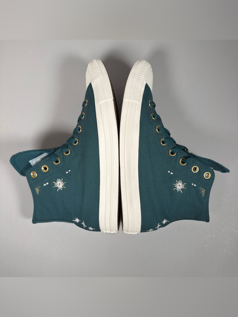Converse Chuck Taylor High Cosmic Embroidery Teal Womens Shoes 11 A18801F - Picture 3 of 10